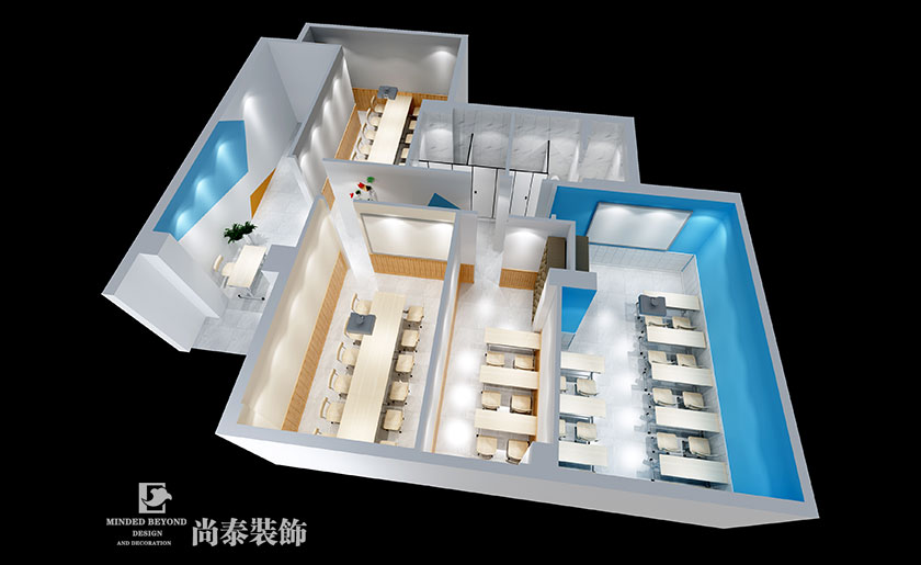 200㎡ 現(xiàn)代簡約英語培訓(xùn)中心空間設(shè)計 | 牛津英語