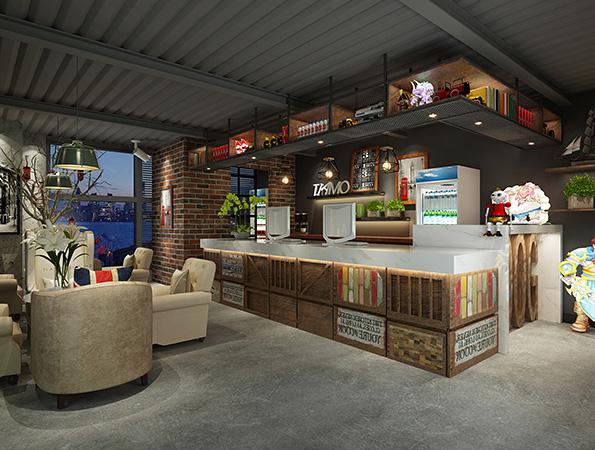 730㎡工業(yè)風休閑網(wǎng)咖裝修設計 | 萬科大廈網(wǎng)咖