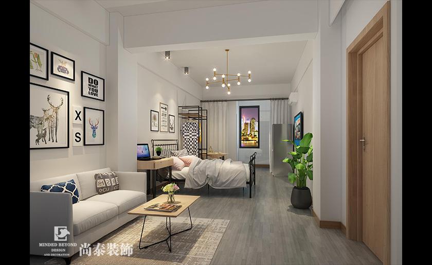 1400平米公寓裝修設(shè)計(jì)效果圖 | 新湖村公寓