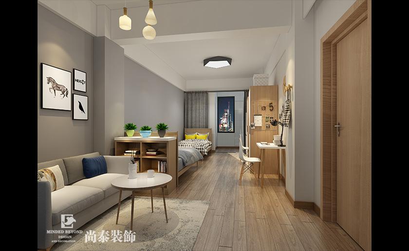 1400平米公寓裝修設(shè)計(jì)效果圖 | 新湖村公寓