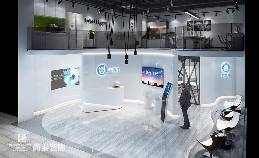 120平米現(xiàn)代簡約廣告展廳裝修設(shè)計 | 廣告牛