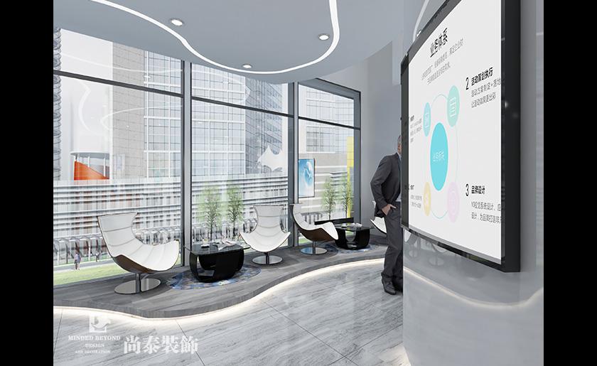 120平米現(xiàn)代簡約廣告展廳裝修設(shè)計 | 廣告牛