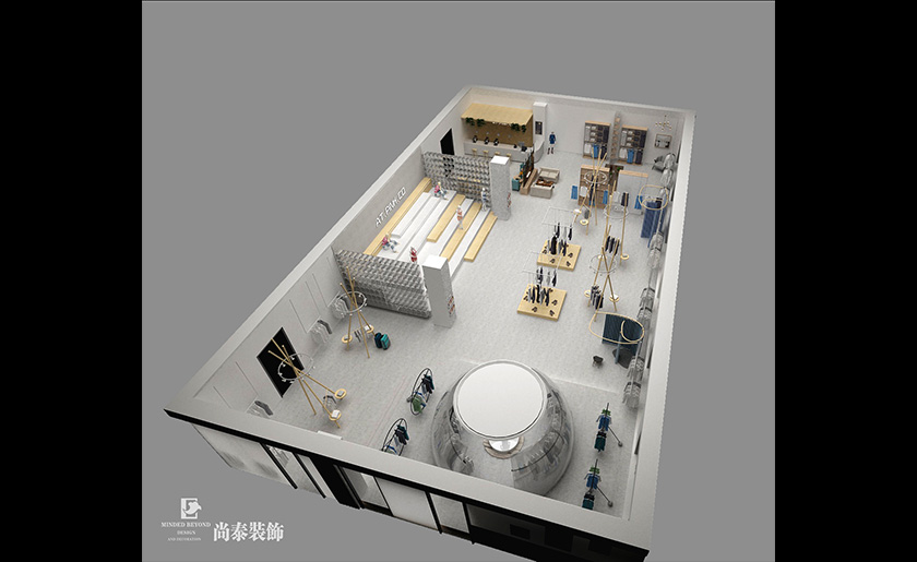 375平米東莞服裝展廳設(shè)計(jì) | 小春社