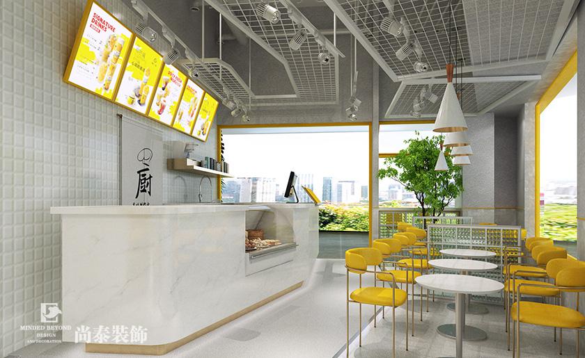 奶茶店裝修設(shè)計效果圖