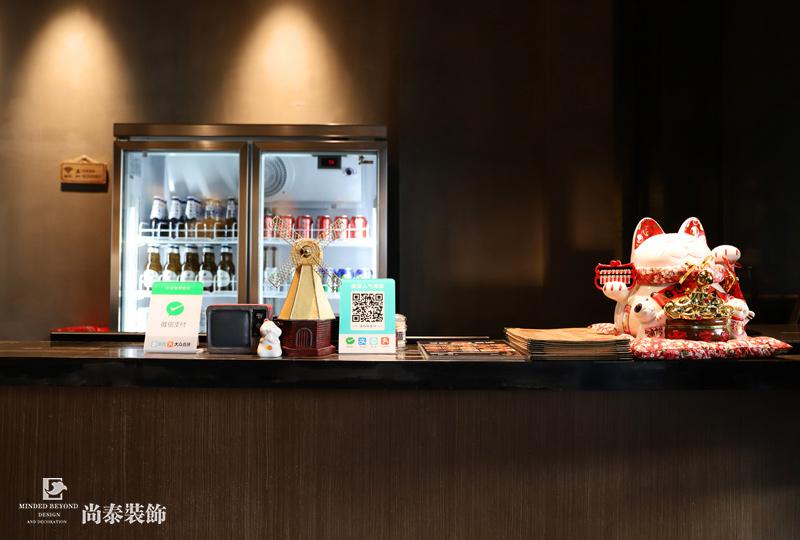 餐廳收銀臺(tái)裝修實(shí)景圖