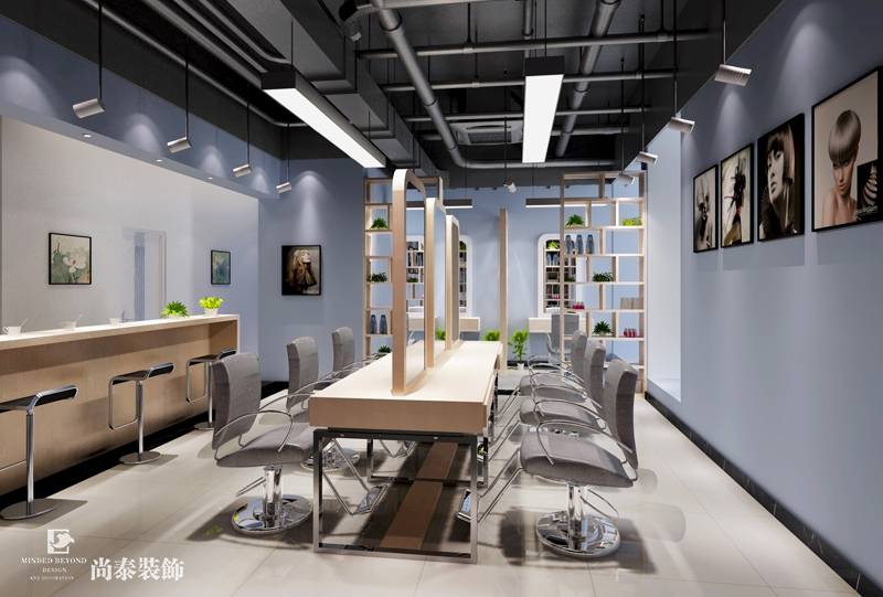 美發(fā)店裝修效果圖 美發(fā)店裝修效果圖