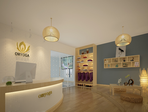 130平米深圳瑜伽館裝修設計 | OMYOGA