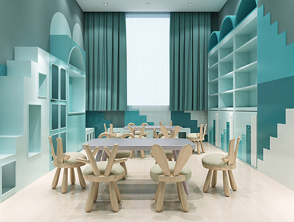 幼兒培訓中心裝修效果圖-威廉王子公學