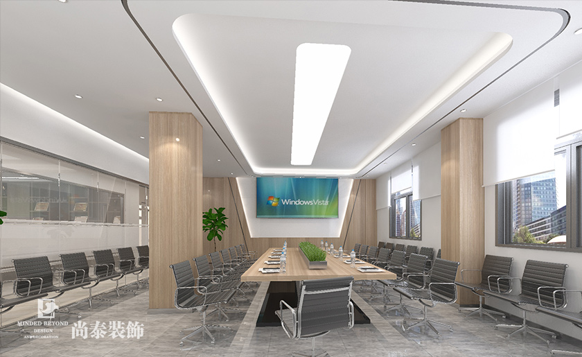 1585㎡工程建設(shè)公司辦公室裝修設(shè)計(jì) | 國通建設(shè)