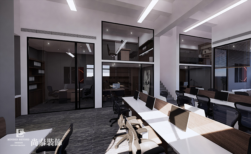 560㎡檢測(cè)公司現(xiàn)代簡(jiǎn)約辦公室裝修設(shè)計(jì) | 麗妍檢測(cè)