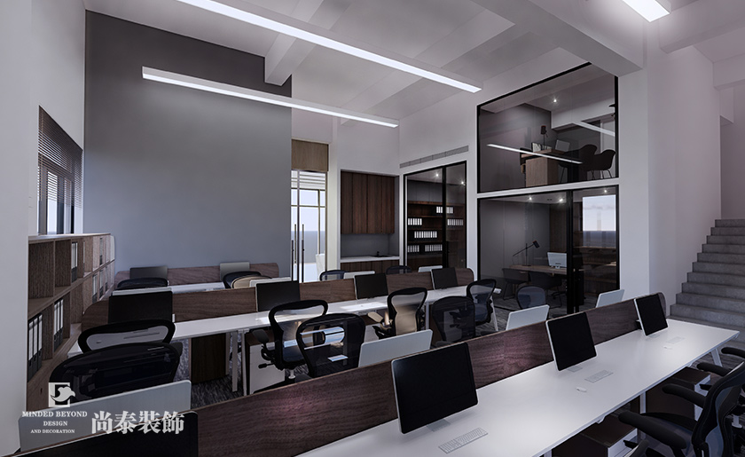560㎡檢測(cè)公司現(xiàn)代簡(jiǎn)約辦公室裝修設(shè)計(jì) | 麗妍檢測(cè)