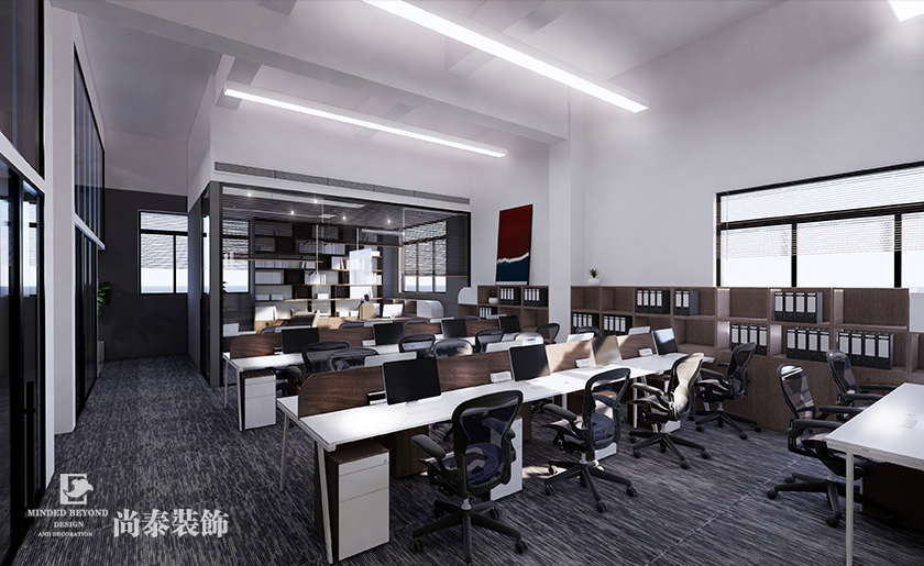 560㎡檢測(cè)公司現(xiàn)代簡(jiǎn)約辦公室裝修設(shè)計(jì) | 麗妍檢測(cè)