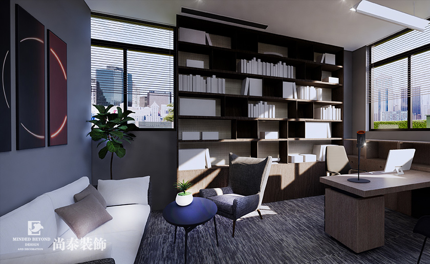 560㎡檢測(cè)公司現(xiàn)代簡(jiǎn)約辦公室裝修設(shè)計(jì) | 麗妍檢測(cè)
