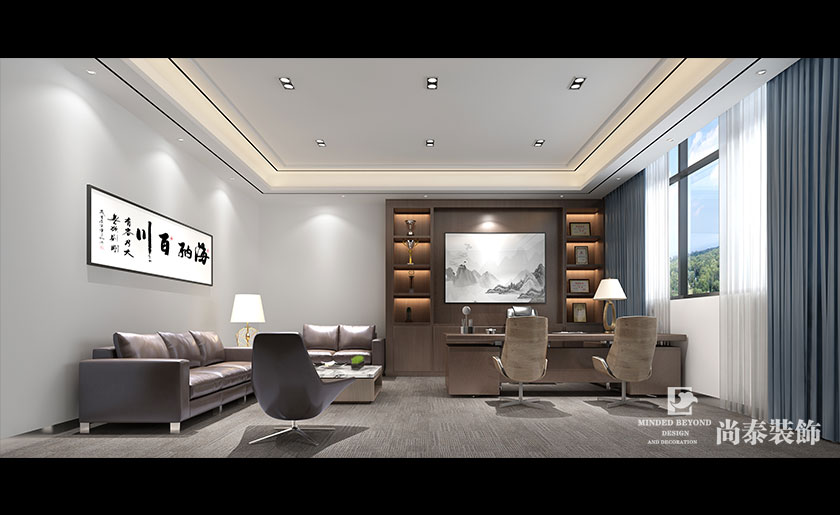 1500㎡實(shí)業(yè)集團(tuán)辦公室裝修設(shè)計(jì) | 駿翔宇輝