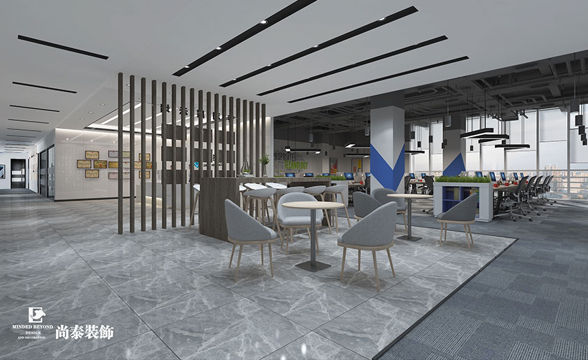 630平米高分子材料辦公室裝修設(shè)計 | 新濤控股