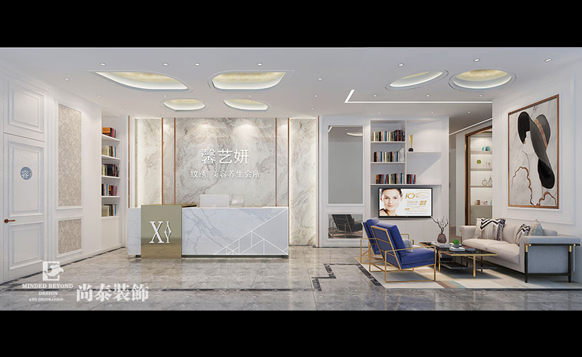 現(xiàn)代歐式美容養(yǎng)生會(huì)所裝修效果圖-馨藝妍