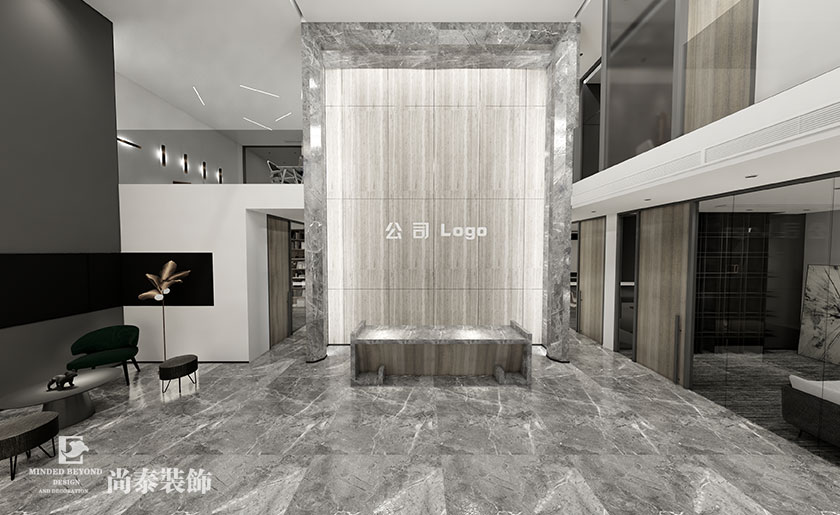 300平米金屬科技公司辦公室裝修設(shè)計(jì) | 水利方