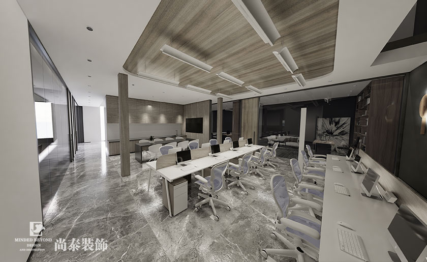 300平米金屬科技公司辦公室裝修設(shè)計(jì) | 水利方