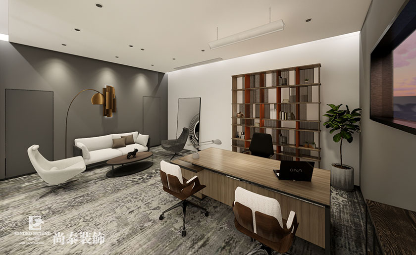 300平米金屬科技公司辦公室裝修設(shè)計(jì) | 水利方