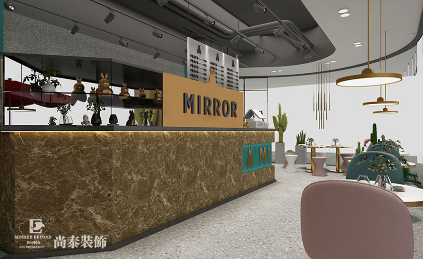 55平米輕奢奶茶店裝修設(shè)計 | 明月瓏茶
