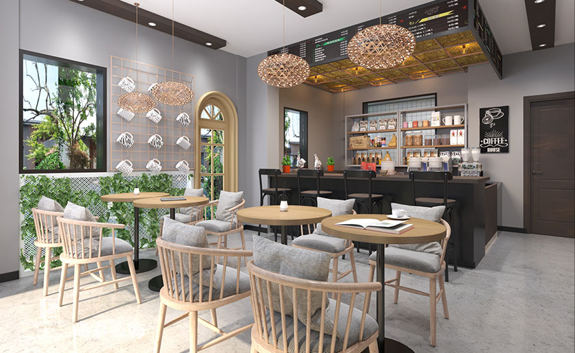 56平米小清新咖啡廳裝修設(shè)計 | 花音葉語