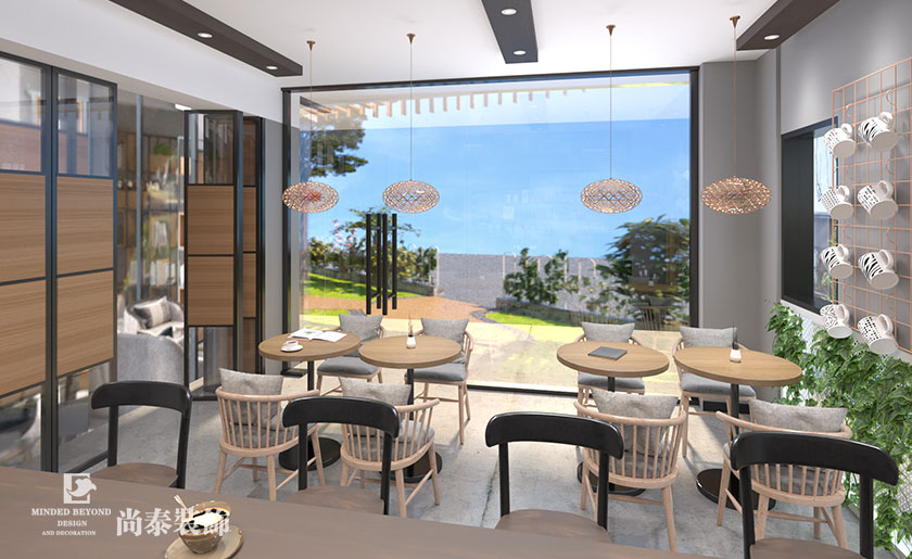 56平米小清新咖啡廳裝修設(shè)計 | 花音葉語