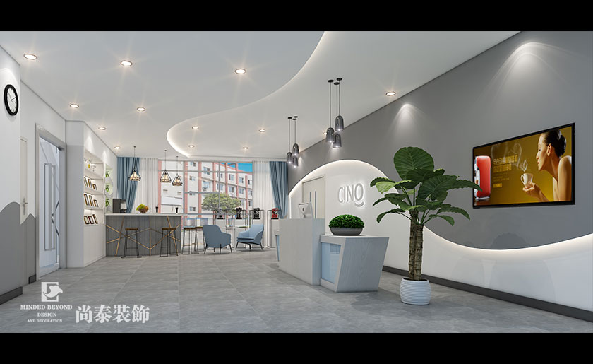 400平家用電器公司辦公室裝修設(shè)計(jì) | 西啡科技