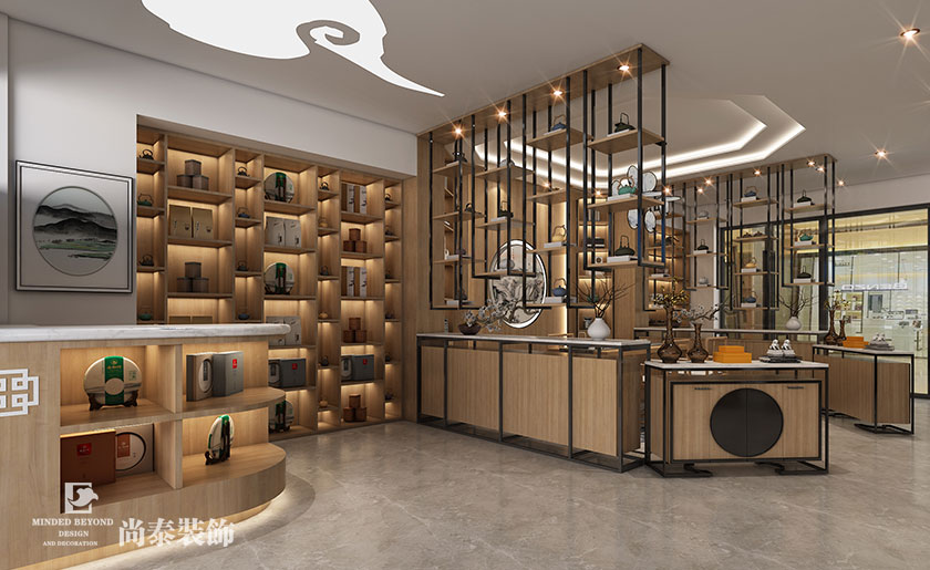 70平米新中式文創(chuàng)展廳裝修設(shè)計(jì) | 旭升文創(chuàng)館