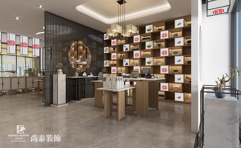 70平米新中式文創(chuàng)展廳裝修設(shè)計(jì) | 旭升文創(chuàng)館