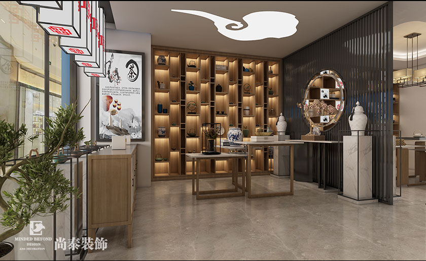 70平米新中式文創(chuàng)展廳裝修設(shè)計(jì) | 旭升文創(chuàng)館