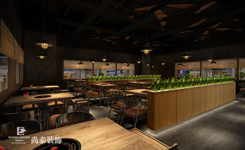 455平米牛肉火鍋店裝修設(shè)計(jì) | 牛制灶