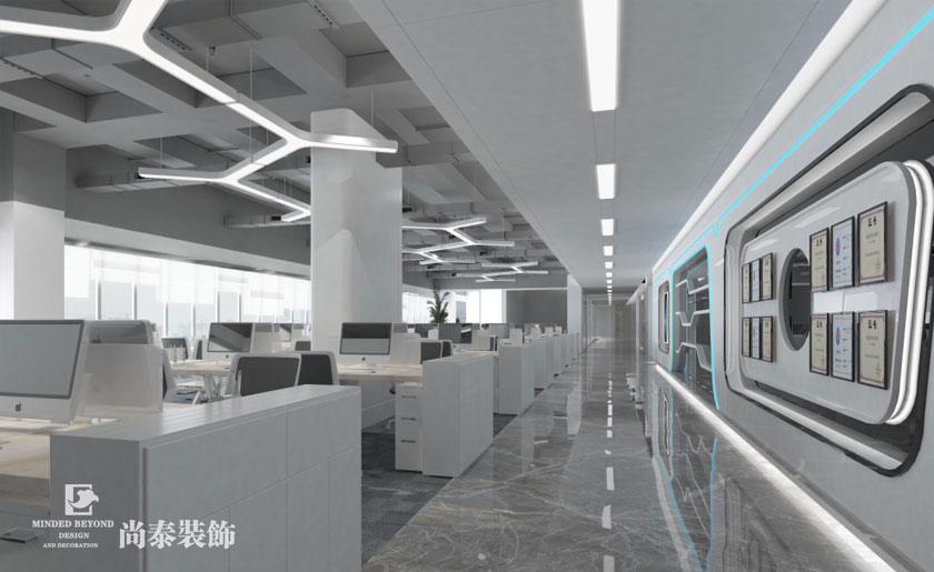 1220㎡科技公司辦公室裝修設(shè)計 | 金地樓宇