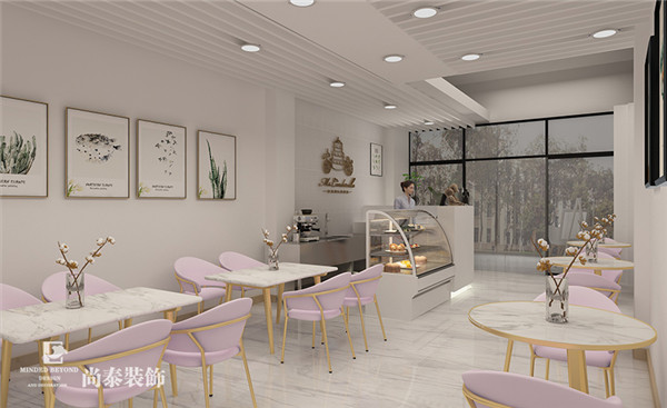 蛋糕店產(chǎn)品區(qū)、休閑區(qū)裝修效果圖