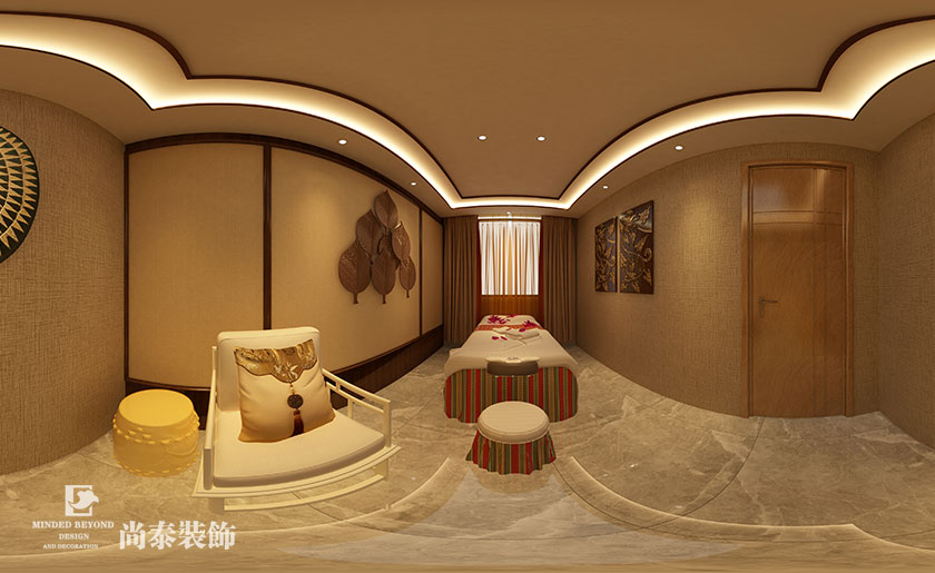 現(xiàn)代簡約美容美發(fā)會所裝修效果圖-優(yōu)品國際