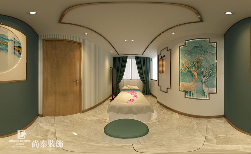 現(xiàn)代簡約美容美發(fā)會所裝修效果圖-優(yōu)品國際