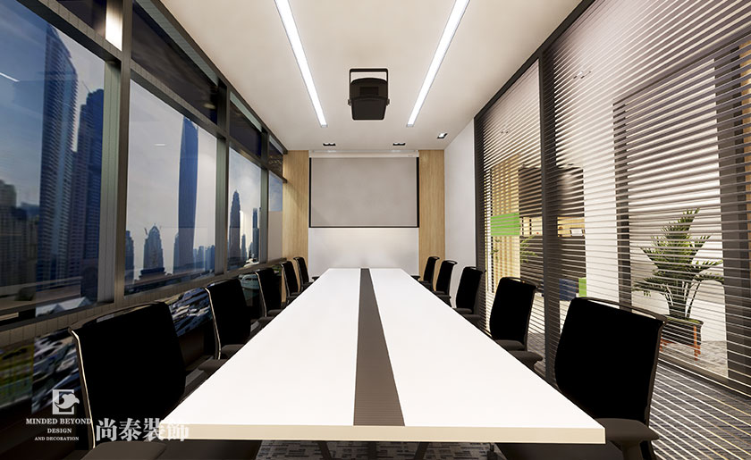 300平咨詢公司辦公室設(shè)計裝修設(shè)計 | 美博咨詢