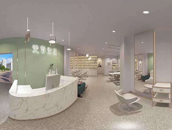 現(xiàn)代簡(jiǎn)約美容美發(fā)會(huì)所裝修效果圖-優(yōu)品國(guó)際