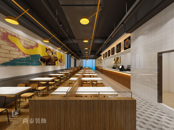 工業(yè)風餐飲店面裝修圖片