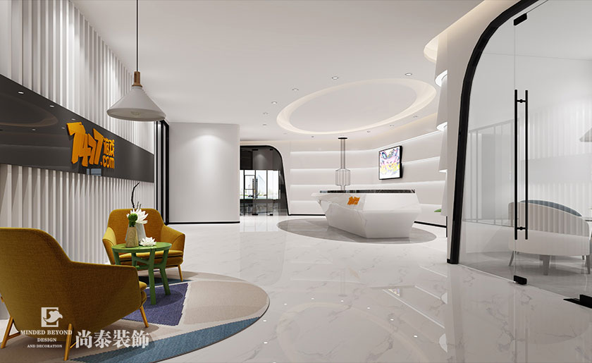 1900平游戲開發(fā)公司辦公室裝修設(shè)計(jì) | 游禧科技