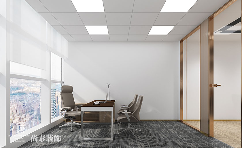 1600平投資管理公司辦公室裝修設(shè)計 | 中方信富