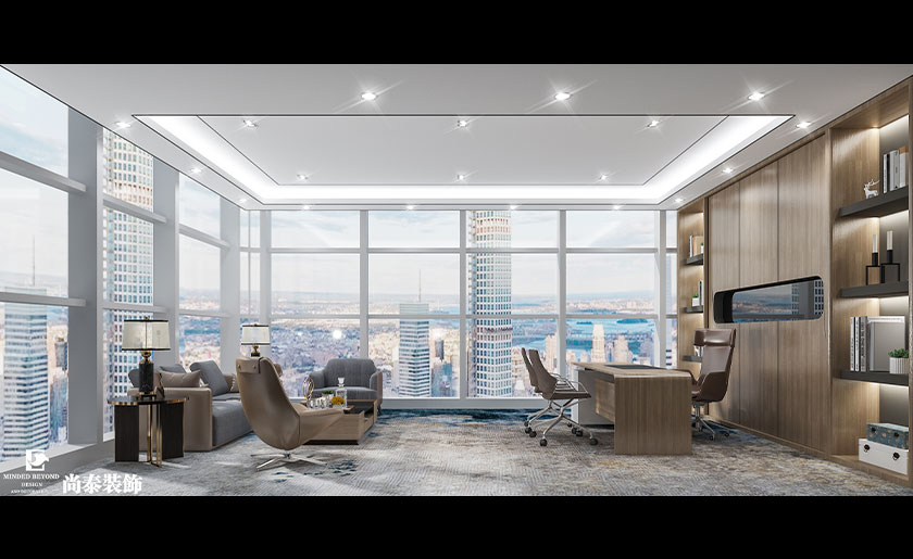 1600平投資管理公司辦公室裝修設(shè)計 | 中方信富