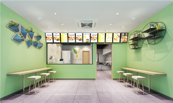 輕食沙拉店面設計裝修