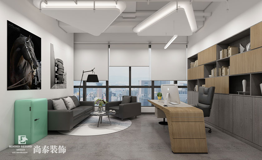 200平米貿(mào)易公司辦公室裝修設(shè)計(jì) | 寶袋貿(mào)易科技