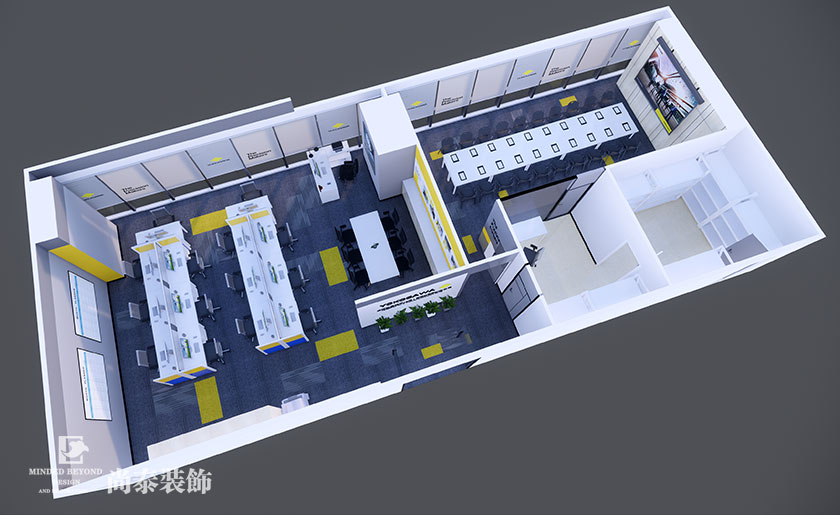 150平米測量技術(shù)公司辦公室裝修設(shè)計 | 橫河測量技術(shù)