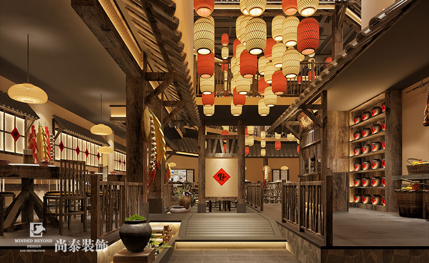 餐飲中式裝修風格效果圖