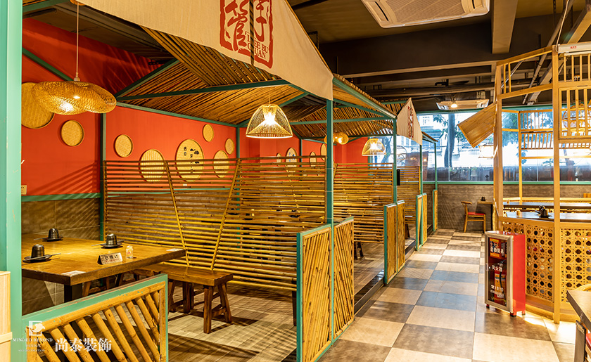 特色燒烤店裝修實景圖-都曉得李不管