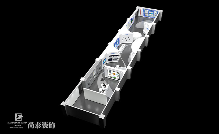 1900㎡高科技公司辦公展廳裝修設(shè)計 | 九洲電器集團