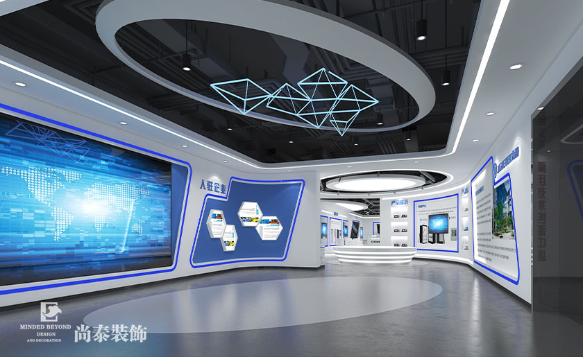 1900㎡高科技公司辦公展廳裝修設(shè)計 | 九洲電器集團