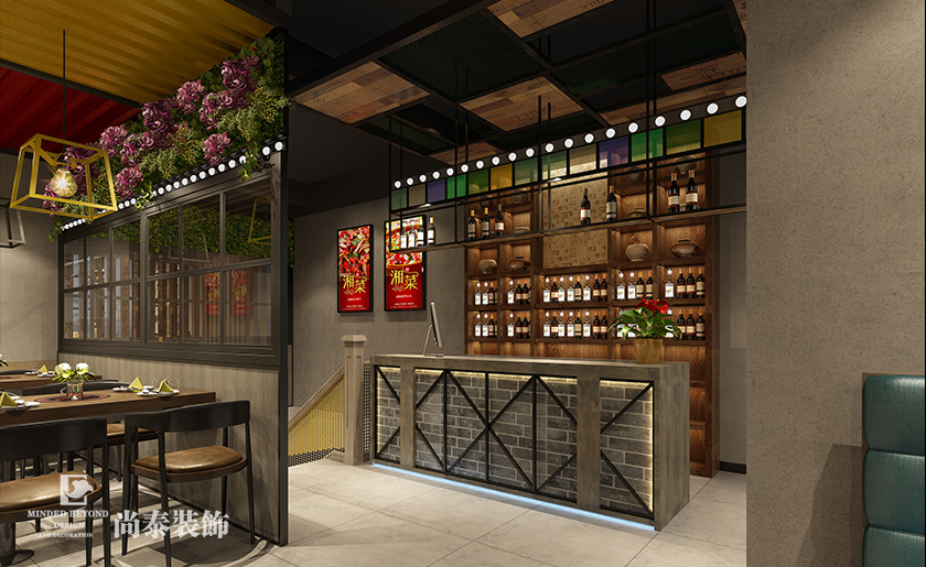 餐飲吧臺裝修效果圖類型