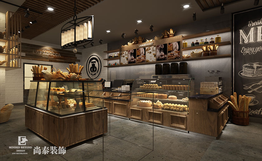 100平米烘焙店裝修效果圖-北歐時(shí)光